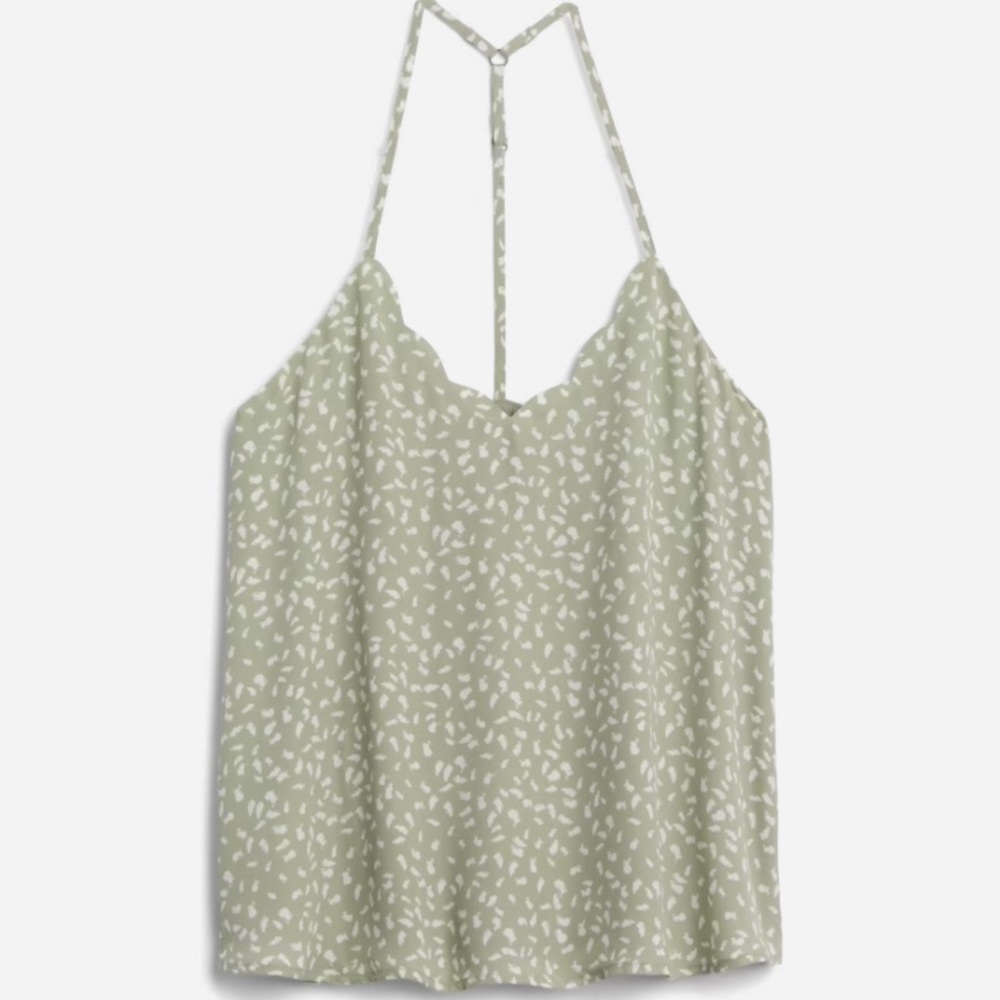 Nine Britton Jacki Scallop Detail blouse cami stitchfix XL